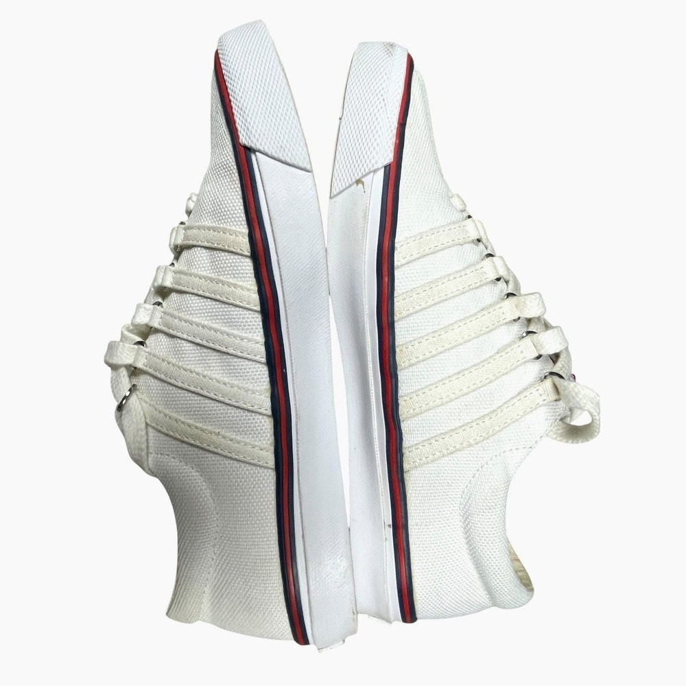 K-Swiss Women White Canvas Low Top Sneakers Size 7 50th Anniversary 93956-954-M - Picture 5 of 15